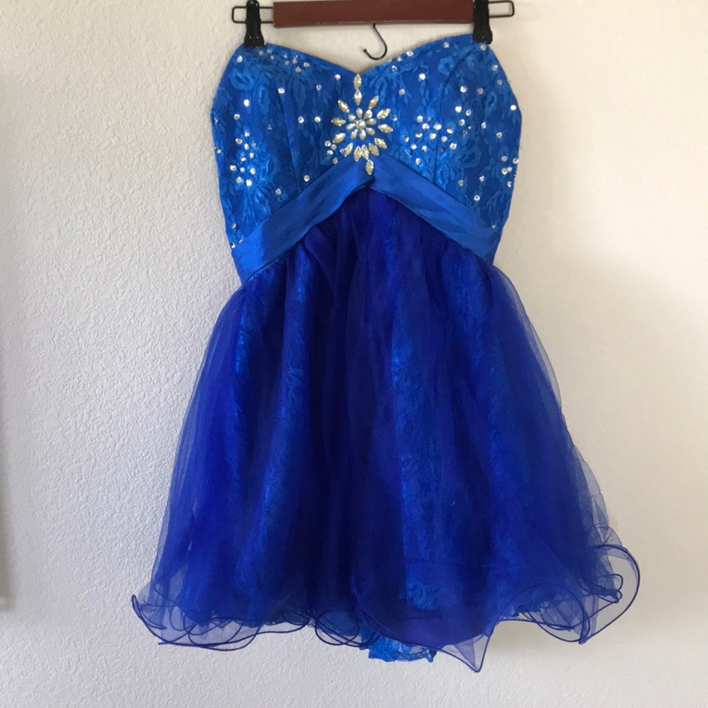 Blue homecoming dress
